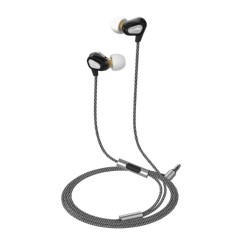 Celly - Stereo Dual Driver Oordopjes UP800 , Zwart - Kunststof - Celly