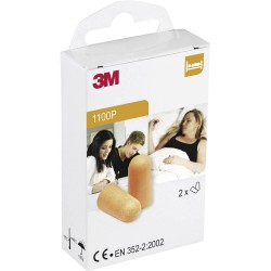 3M 1100P 1100P Oordoppen 37 dB Eenmalig gebruik 2 paar