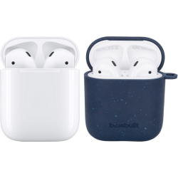 Apple AirPods 2 met oplaadcase + BlueBuilt Hoesje Composteerbaar Donkerblauw